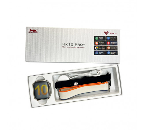 Смарт-годинник HK 10 Pro Plus 46mm. 260 mAh. IP67+Amoled Gold-Black (HK10P+3GB)