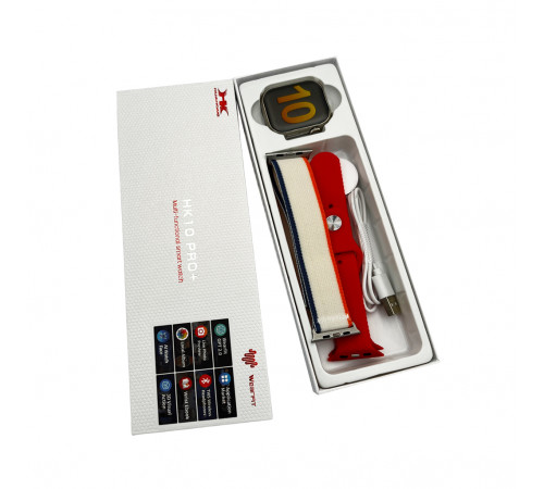 Смарт-годинник HK 10 Pro Plus 46mm. 260 mAh. IP67+Amoled Red (HK10P+3Red)