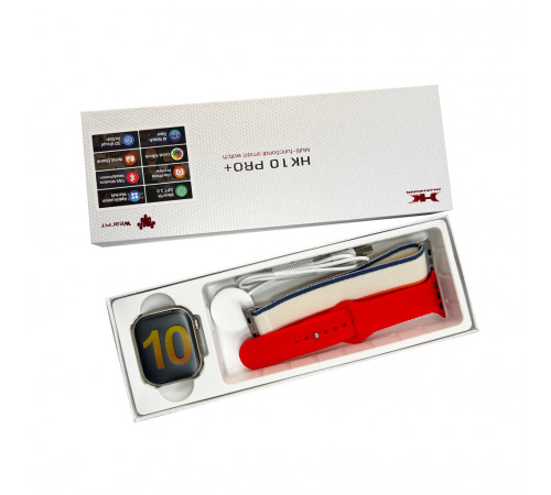 Смарт-годинник HK 10 Pro Plus 46mm. 260 mAh. IP67+Amoled Red (HK10P+3Red)