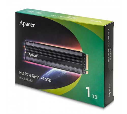 Накопичувач SSD M.2 Apacer AS2280Q4U 1TB 2280 PCIe 4.0x4 NVMe 3D Nand Read/Write: 7300/6000 MB/sec (AP1TBAS2280Q4U-1)