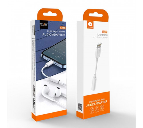 Аудіокабель WUW-X210 White (WUW-X210)