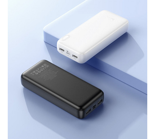 Зовнішній акумулятор HOCO J128A Powerful power bank(20000mAh) Black (6942007621175)