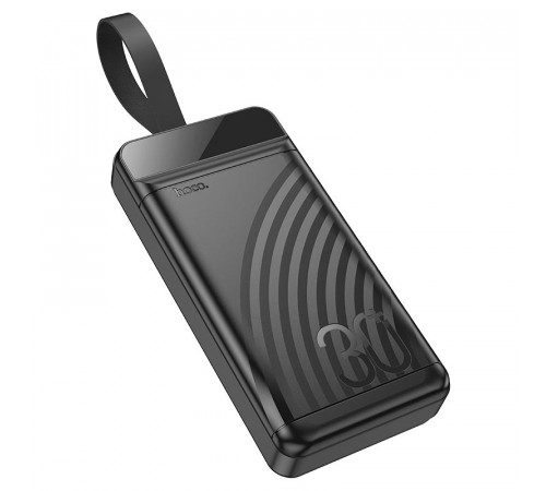 Зовнішній акумулятор HOCO J123B Element 22.5W+PD20W fully compatible power bank with digital display(30000mAh) Black (6942007612081)