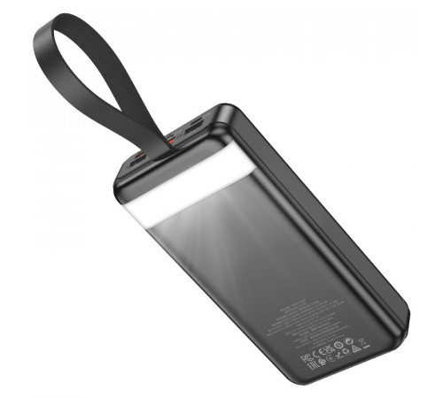 Зовнішній акумулятор HOCO J123B Element 22.5W+PD20W fully compatible power bank with digital display(30000mAh) Black (6942007612081)