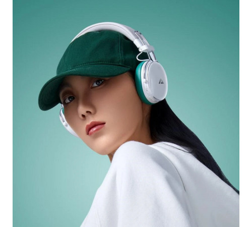 Бездротові накладні навушники ACEFAST H7 active noise reduction wireless headset Pearl white (6974316283560)