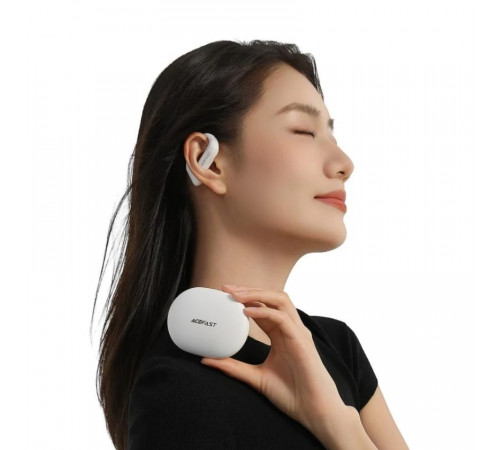 Бездротові навушники TWS ACEFAST FA002 ACEFIT Air wireless earbuds, ENC, IP54, White (6974316283638)