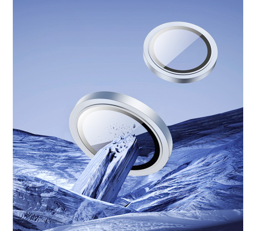 Захисне скло на камеру Hoco 3D metal frame lens film iPhone 15-15 Plus (V13)