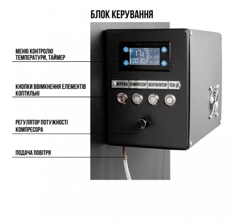 Коптильня Daddy Smoke холодного та гарячого копчення