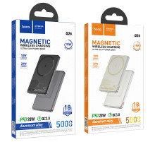 УМБ Power Bank Hoco Q26 Joy 5000mAh PD20W+QC3.0 з бездротовою зарядкою 15W