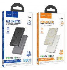 УМБ Power Bank Hoco Q26 Joy 5000mAh PD20W+QC3.0 з бездротовою зарядкою 15W