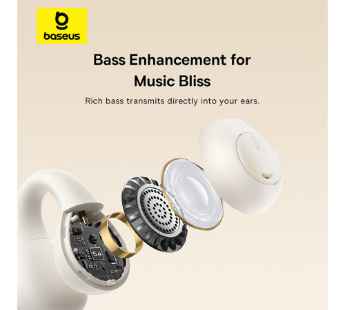 Бездротові навушники Baseus Bass 15 Clip Open-Ear (A00079500223-00)