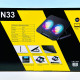 Підставка-охолоджувач для ноутбука N33 RGB light з тримачем для телефону 12-17inch (2 Fan)