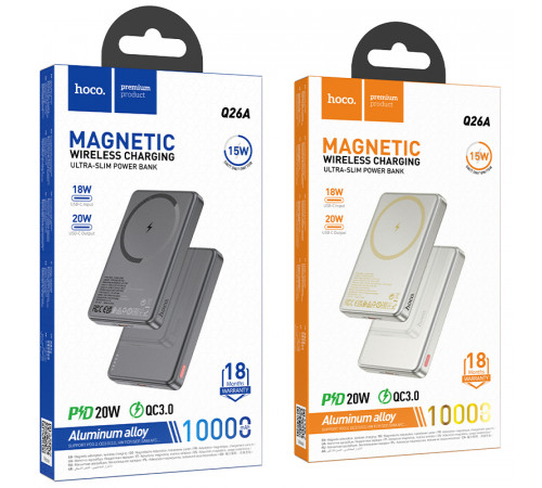 УМБ Power Bank Hoco Q26A Joy 10000mAh PD20W з бездротовою зарядкою