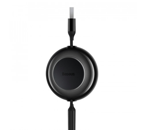 Кабель Baseus Free2Draw Retractable Crystal Fast Charging Data Cable USB to M+L+C 3.5A 1.1m Cluster Black (P10368700111-02)