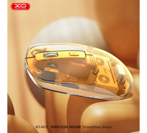 Мишка бездротова XO M12 transparent (Connector: Bluetooth+2.4G USB)