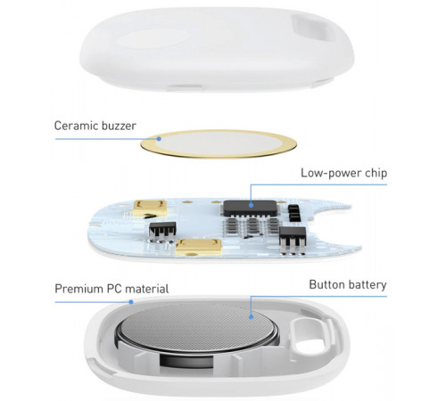 Трекер Baseus T2 Pro Smart Device Tracker White (FMTP000002)