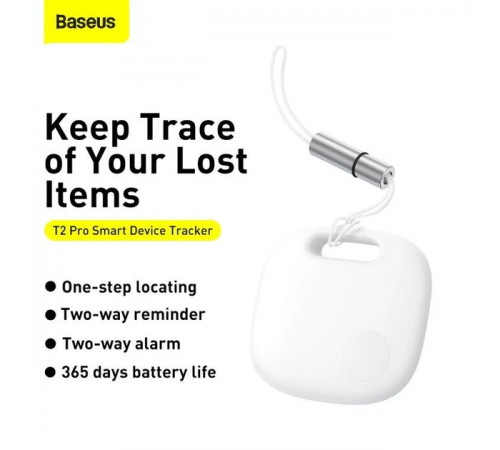 Трекер Baseus T2 Pro Smart Device Tracker White (FMTP000002)