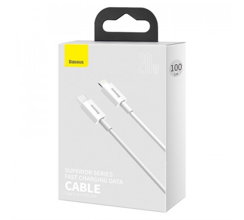 Кабель Baseus Superior Series Type-C to IP PD 20W 1m White (CATLYS-A02)
