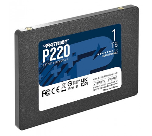 Накопичувач SSD Patriot P220 1TB 2.5" 7mm SATAIII (P220S1TB25)