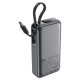 Зовнішній акумулятор ACEFAST M7 PD30W power bank with cable 10000mAh, Black (6974316283379)