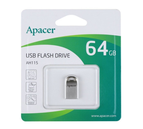 Флеш-накопичувач Apacer USB 2.0 AH111 64GB Crystal (AP64GAH111CR-1)