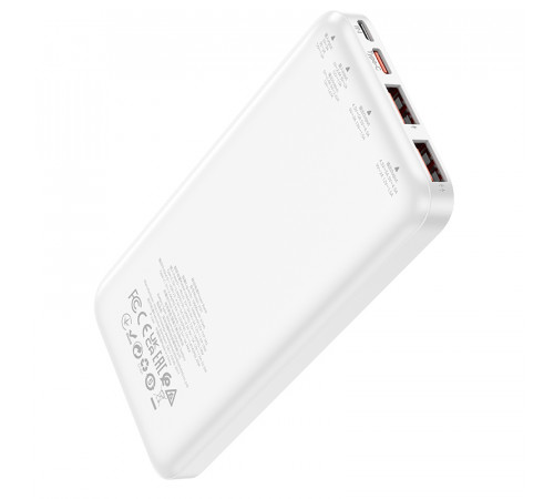 Зовнішній акумулятор HOCO J101 Astute 22.5W fully compatible power bank(10000mAh) White (6931474782489)