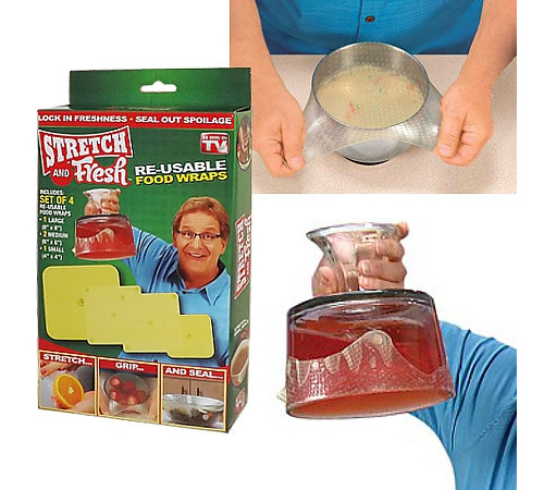 Силиконовые пленки-крышки Stretch and Fresh (W-68) (200 шт/ящ)