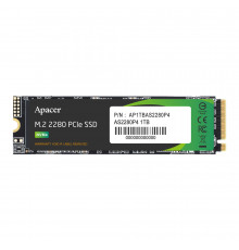 Накопитель SSD M.2 Apacer AS2280P4 1TB 2280 PCIe 3.0x4 NVMe 3D TLC Read/Write: 3000/2000 MB/sec (AP1TBAS2280P4-1)