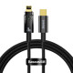 Кабель Baseus Explorer Series Auto Power-Off Fast Charging Data Cable Type-C to IP 20W 1m Black (CATS000001)