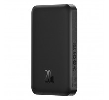 Зовнішній акумулятор Baseus Magnetic Mini Wireless Fast Charge Power Bank 5000mAh 20W Cluster Black（With Simple Series Charging Cable Type-C to Type-C (P10022107113-00)