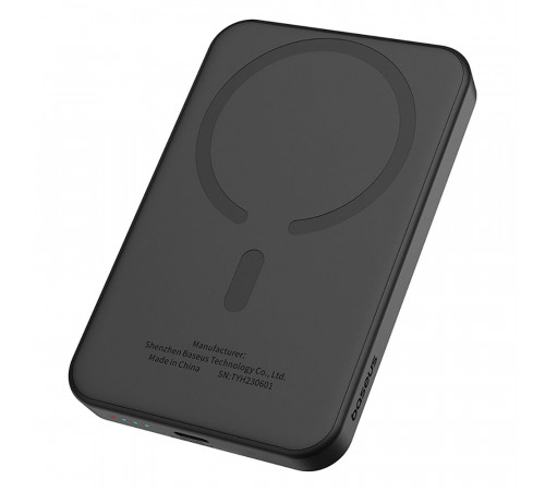 Зовнішній акумулятор Baseus Magnetic Mini Wireless Fast Charge Power Bank 5000mAh 20W Cluster Black（With Simple Series Charging Cable Type-C to Type-C (P10022107113-00)