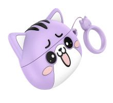 Бездротові навушники TWS HOCO EW48 Purple Cat (6942007610018)