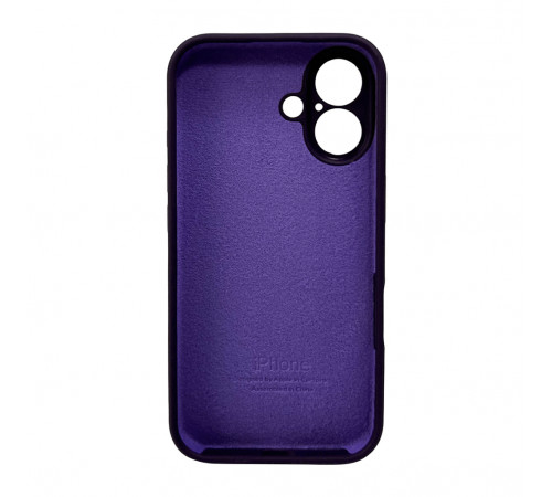 Чохол для смартфона Silicone Full Case AA Camera Protect for Apple iPhone 16 59,Berry Purple (FullAAi16-59)