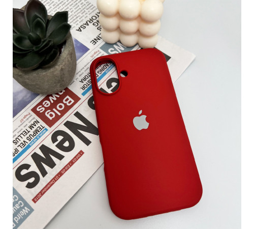 Чохол для смартфона Silicone Full Case AA Open Cam for Apple iPhone 16 21,Rose Red (FullOpenAAi16-21)