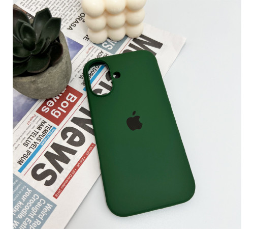 Чохол для смартфона Silicone Full Case AA Open Cam for Apple iPhone 16 31,Dark Green (FullOpenAAi16-31)