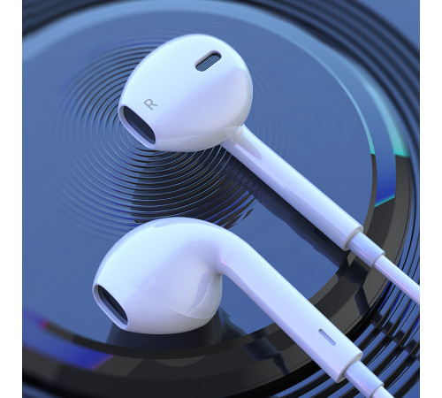 Навушники дротові HOCO M101 Crysta (3.5mm) White (6931474782342)