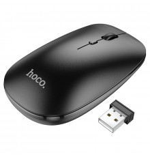 Маніпулятор миша HOCO GM15 Art dual-mode business wireless mouse Black (6931474760579)