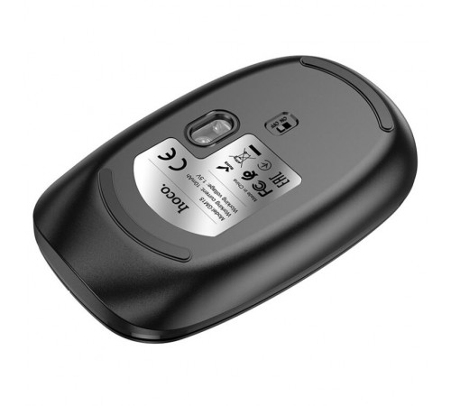 Маніпулятор миша HOCO GM15 Art dual-mode business wireless mouse Black (6931474760579)