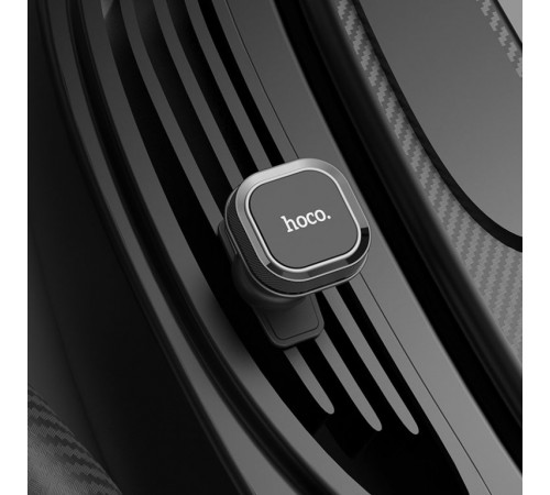 Автотримач для телефона HOCO CA52 Intelligent air outlet in-car holder Black+Gray (6931474707529)