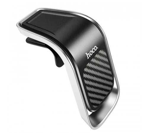 Автотримач для телефона HOCO CA74 Universe air outlet magnetic car holder Black+Silver (6931474733924)