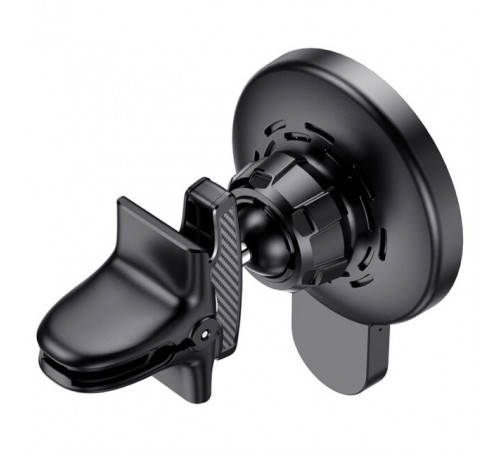 Автотримач для телефона з БЗП HOCO CA85 Ultra-fast magnetic wireless charging car holder Black (6931474745484)