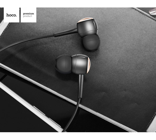 Навушники дротові HOCO M19 (3.5mm) Black (6957531054641)