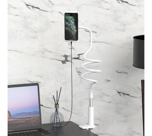 Тримач для телефона HOCO PH24 Balu tablet PC stand Silver+White (6931474719423)