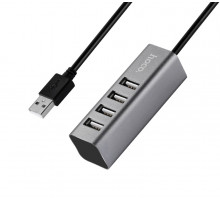USB-хаб HOCO HB1 4USB Line machine Tarnish (6957531038139)