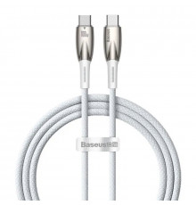 Кабель Baseus Glimmer Series Fast Charging Data Cable Type-C to Type-C 100W 1m White (CADH000702)