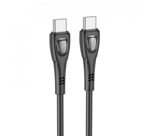 Кабель BOROFONE BX98 Type-C to Type-C Superior 60W charging data cable Black (6941991104497)