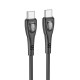Кабель BOROFONE BX98 Type-C to Type-C Superior 60W charging data cable Black (6941991104497)