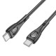 Кабель BOROFONE BX98 Type-C to Type-C Superior 60W charging data cable Black (6941991104497)