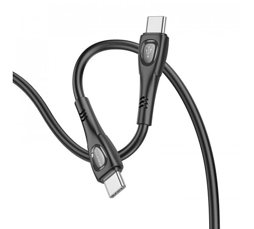 Кабель BOROFONE BX98 Type-C to Type-C Superior 60W charging data cable Black (6941991104497)