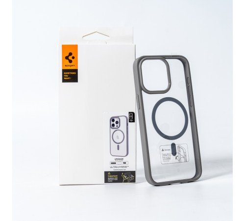 Чохол для смартфона Spigen AAA Magnetic Color for Apple iPhone 15 Pro Grey (SPGMGCOL15ProGrey)